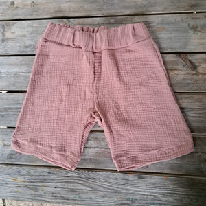 Bermuda in Mussola Bio Rosa Antico
