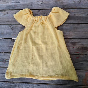 Blusa Bambina in Mussola Giallo