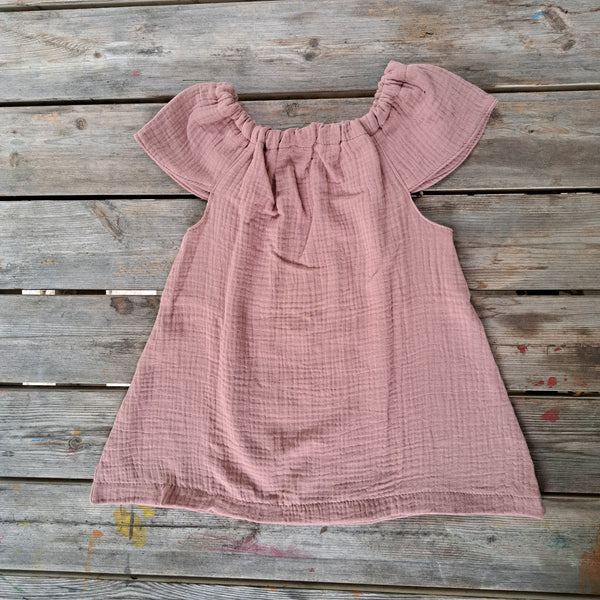 Blusa Bambina in Mussola Rosa