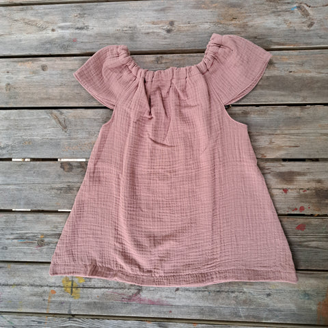 Blusa Bambina in Mussola Rosa