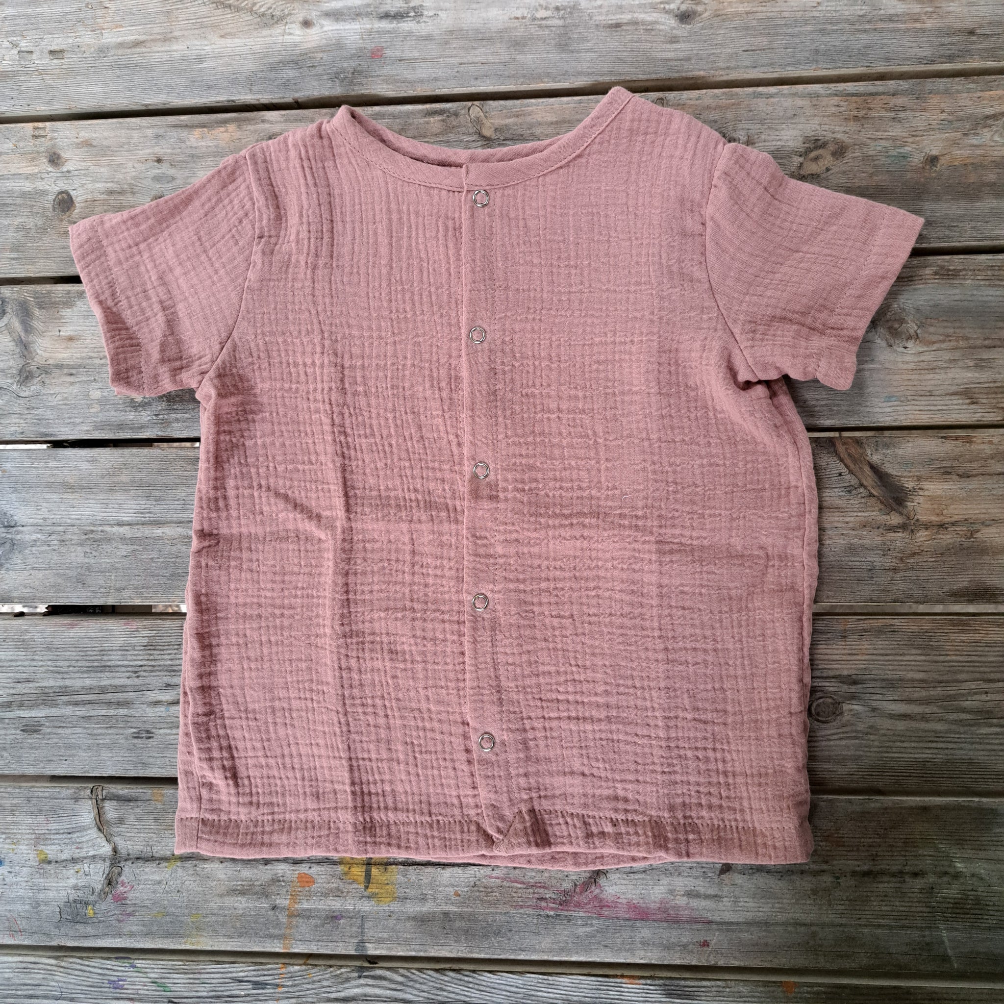Camicia Bambino in Mussola Bio Rosa Anrico