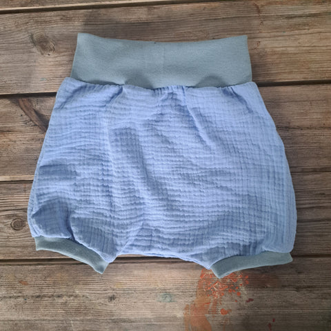 Haremino in Mussola Bio Azzurro