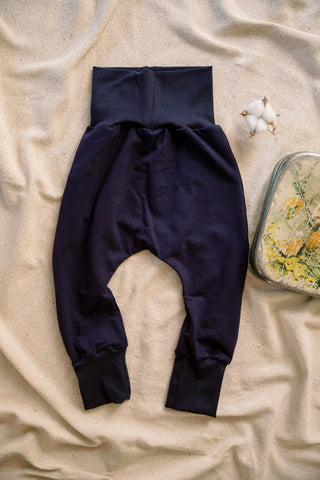 Harem Pants Crescita BioBasic Blu Navy Felpato