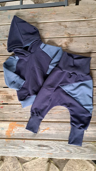 Felpa Bicolor Navy Indigo Felpata 80 cm