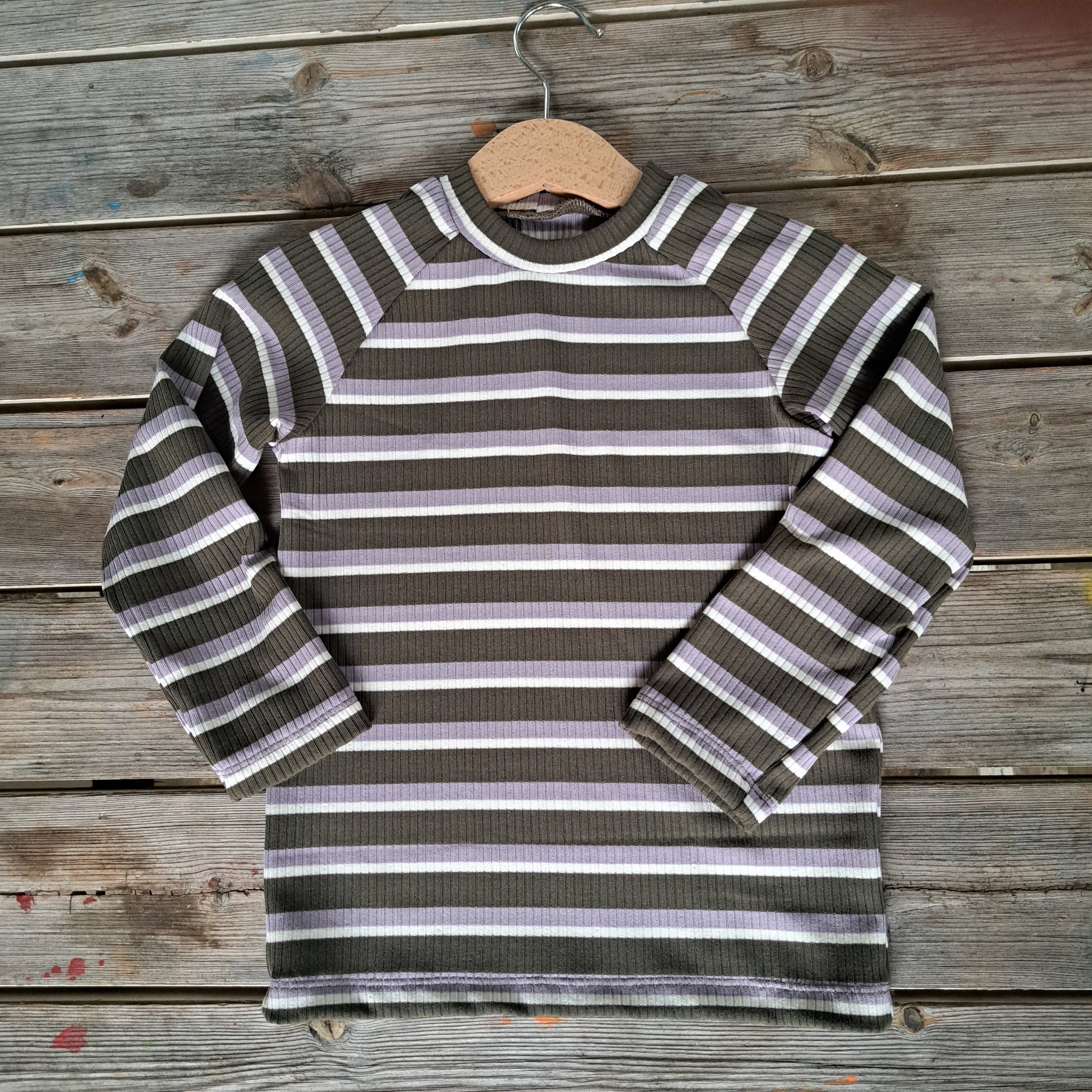 T-shirt Tencel Bosco (Verde Militare - Grigio/Lilla - Bianco)