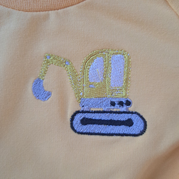 Felpa Ricamo Ruspa Giallo