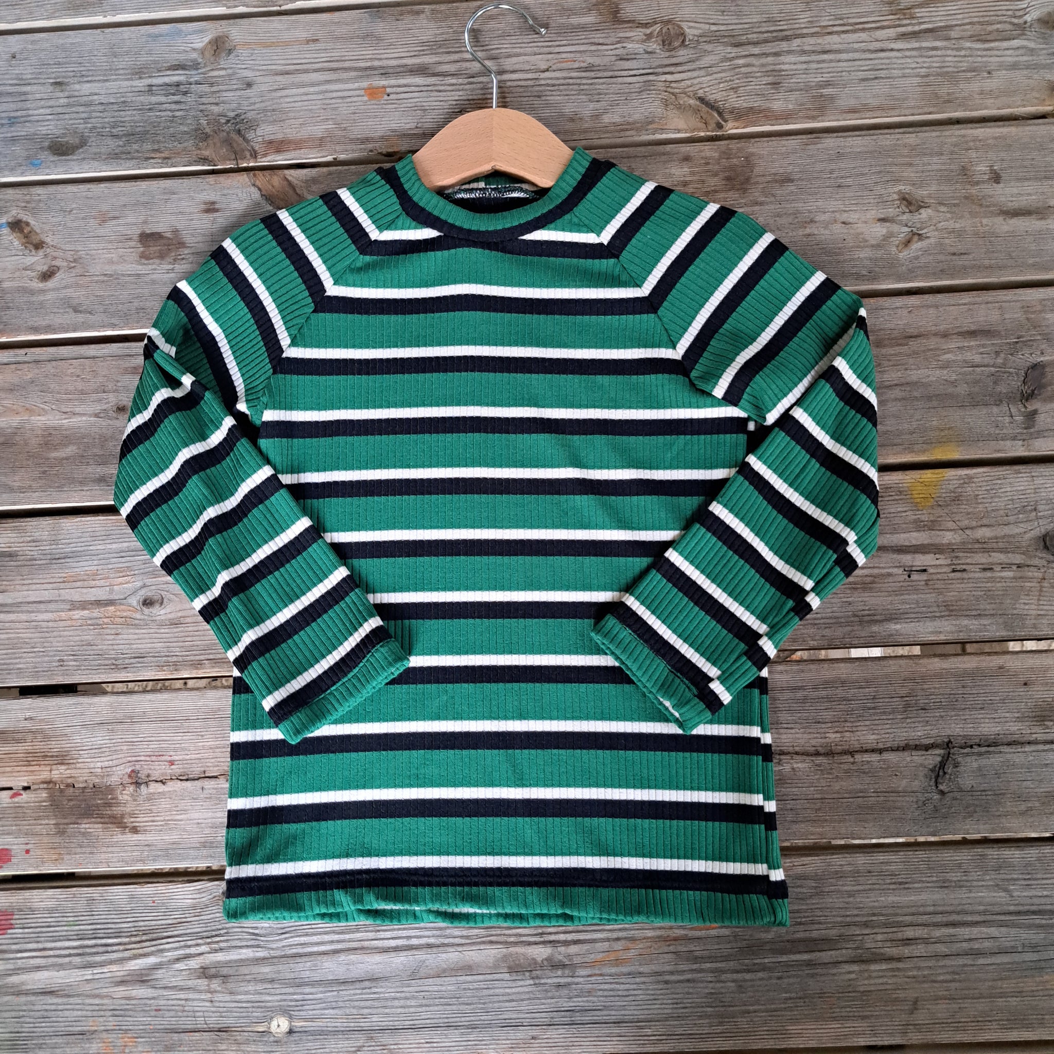 T-shirt Tencel Smeraldo (Verde - Nero - Bianco)