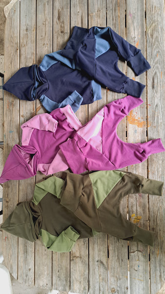 Felpa Bicolor Navy Indigo Felpata 80 cm