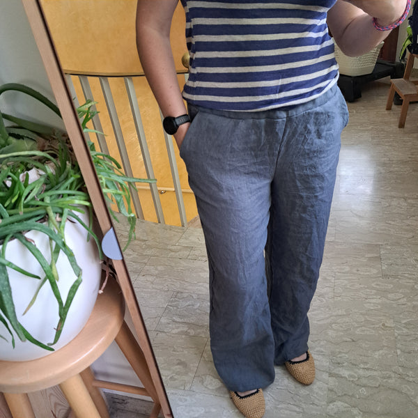 Pantalone a Palazzo in Canapa