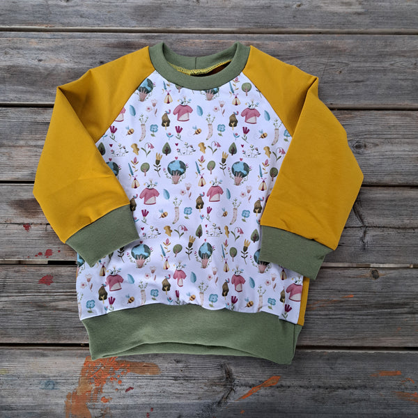 Felpa Casa Needles Muschio Senape