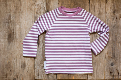 T-shirt Righe Lavanda 1