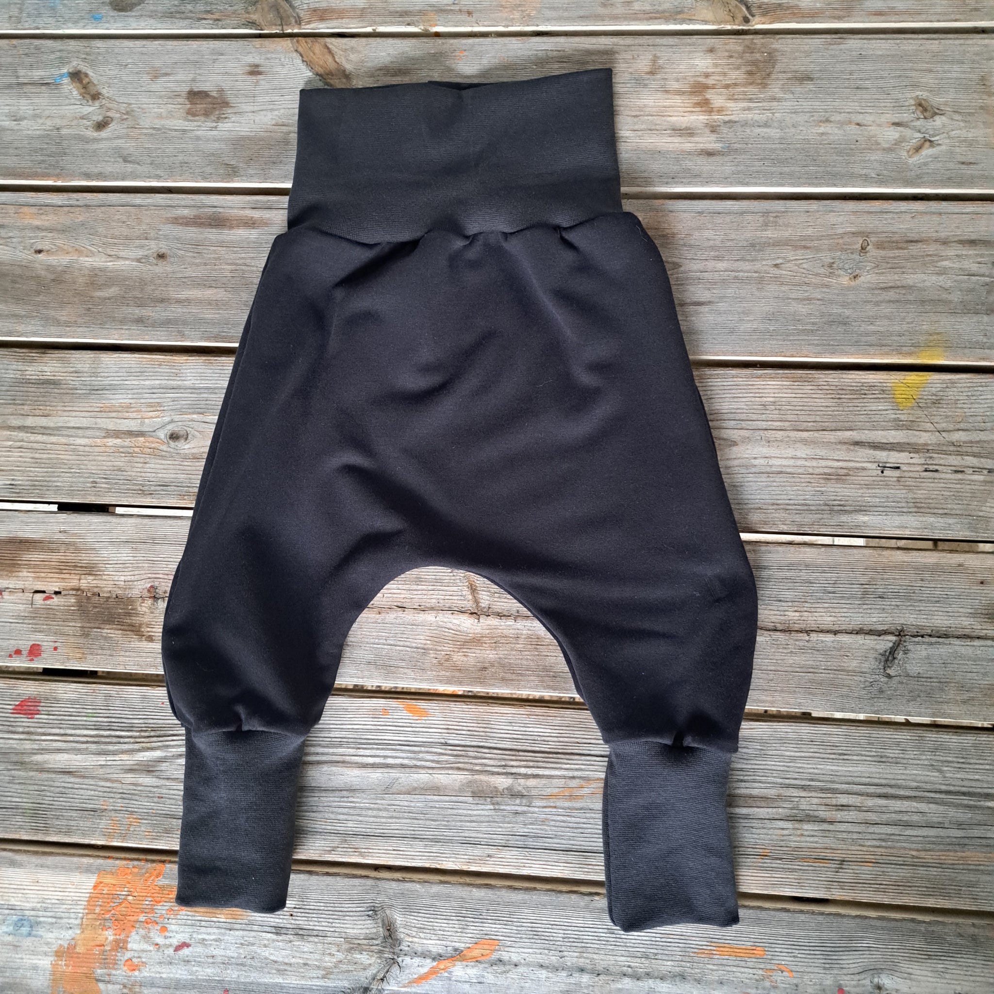 Harem Pants Crescita BioBasic Nero Felpato