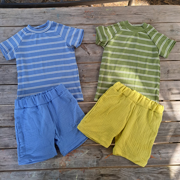 T-shirt corta Tencel Verde