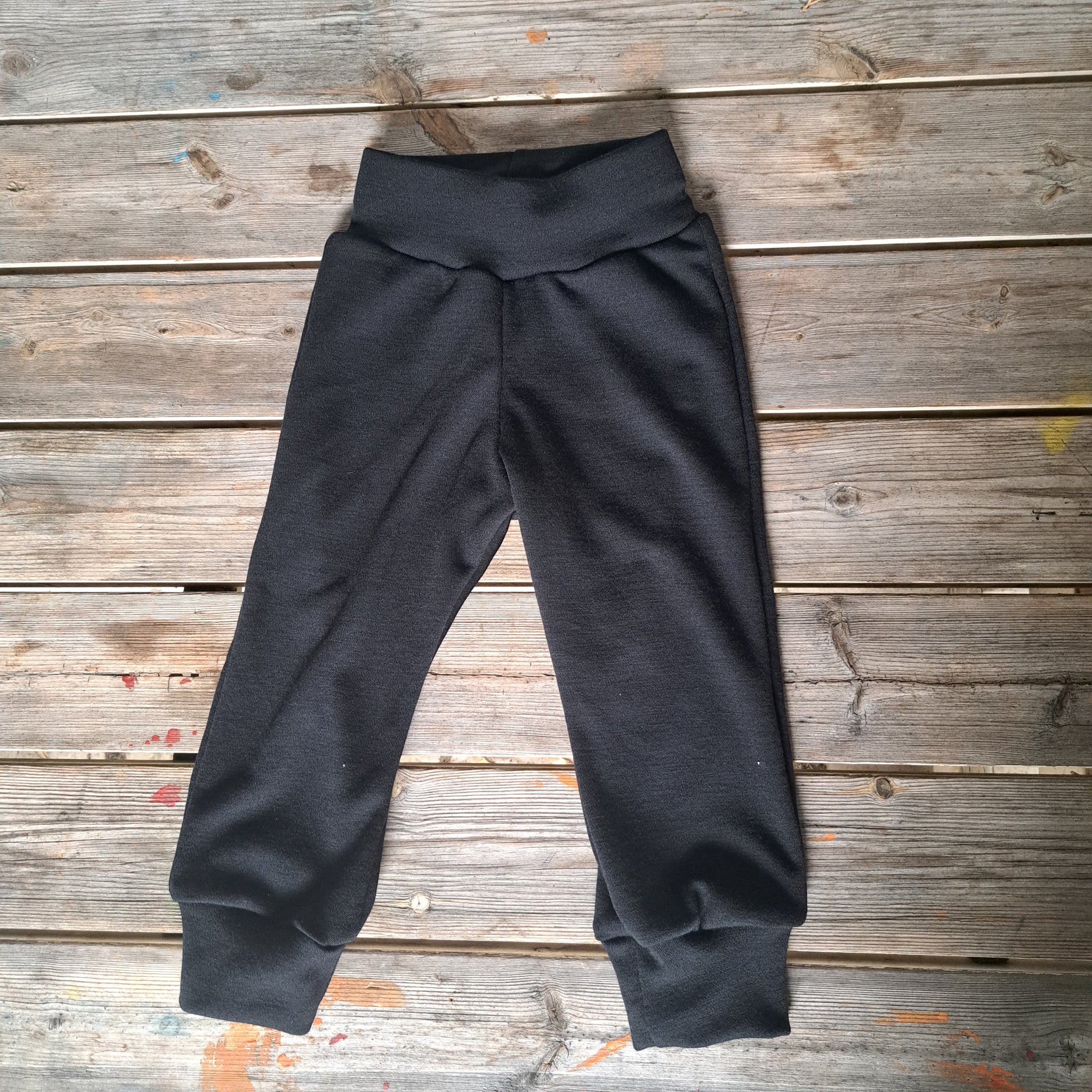 Pantalone BioBasic Lana Merino Nero