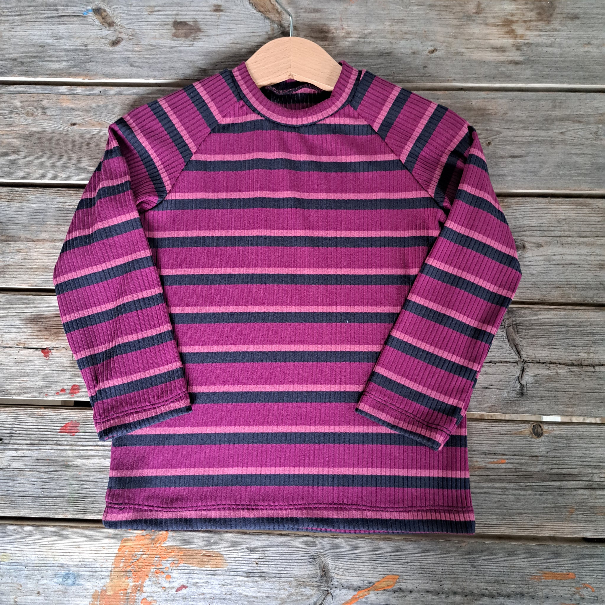 T-shirt Tencel Bacche (Lampone - Nero - Rosa)