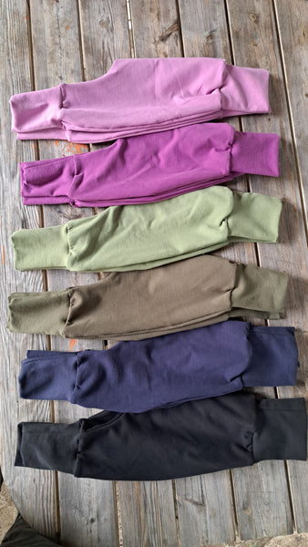 Harem Pants Crescita BioBasic Verde Militare Felpato 9-18 mesi