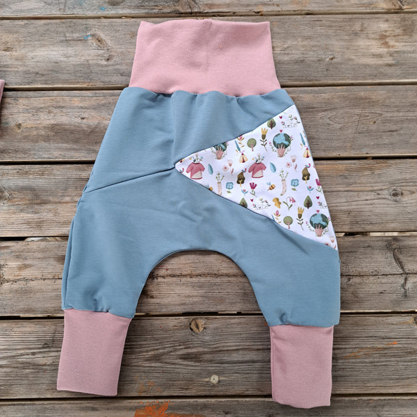 Harem Pants Crescita Casa Needles Azzurro Rosa