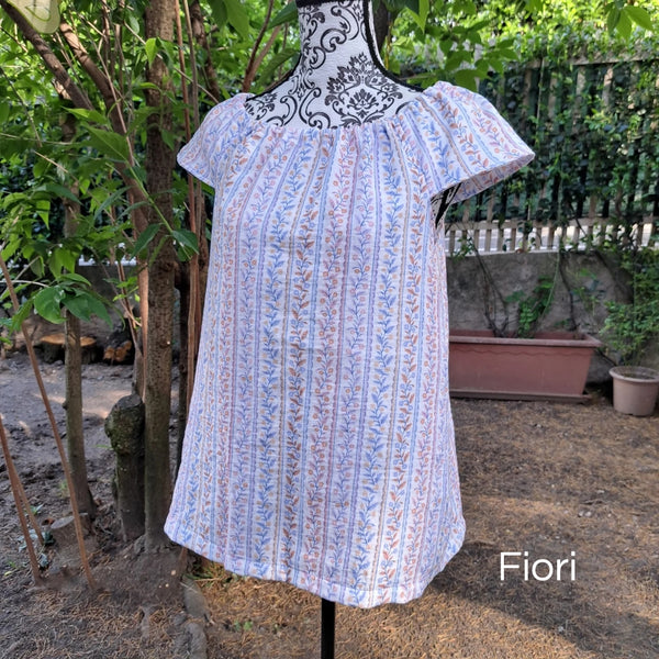 Blusa Adulto in Mussola Fiori