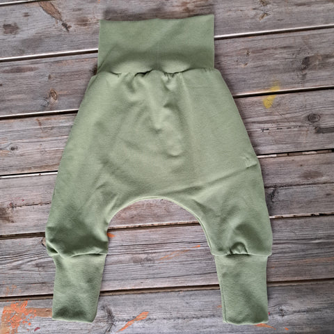Harem Pants Crescita BioBasic Verde Muschio Felpato