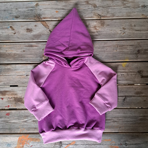 Felpa Bicolor Ciclamino Rosa Felpata